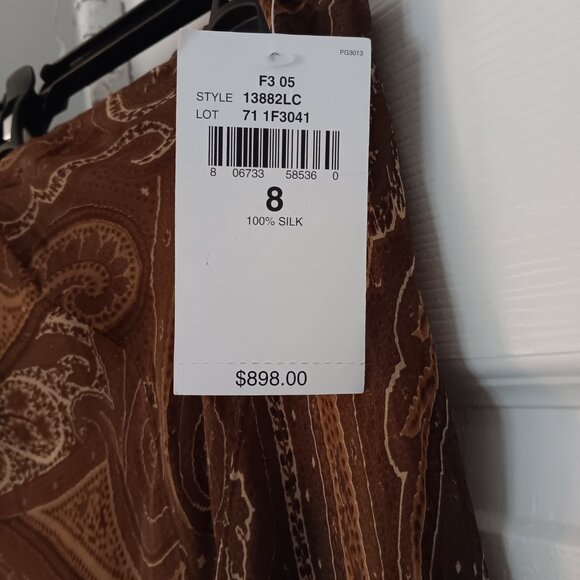 Ralph Lauren 100% silk skirt, size 8 - Picture 4 of 4